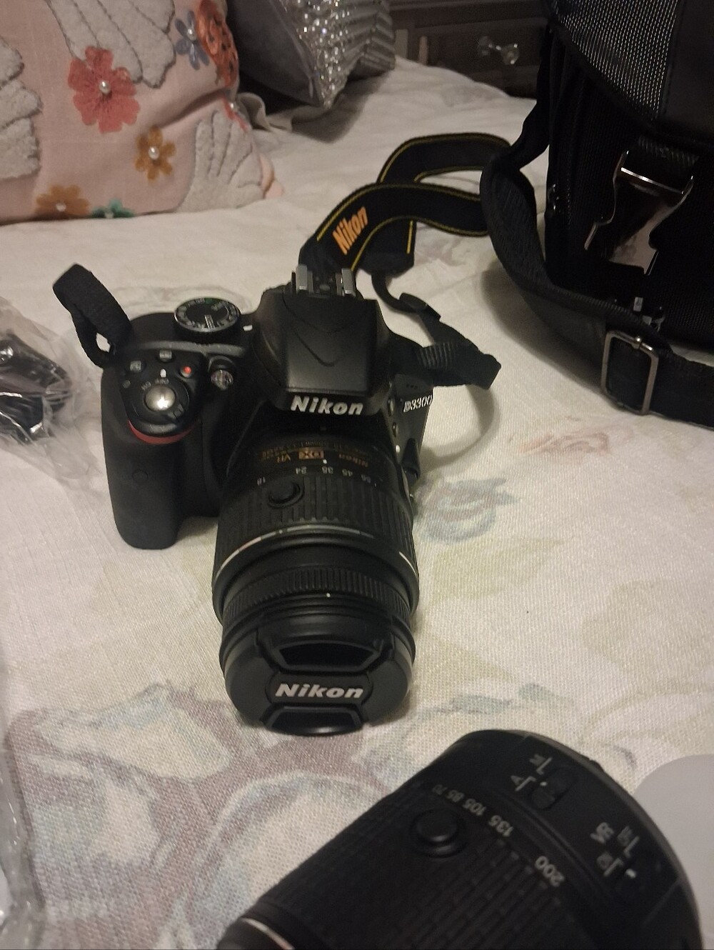 Nikon DSLR Camera with Black Body and Black Lens